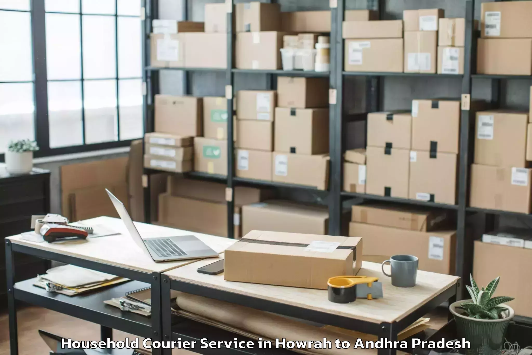 Book Howrah to Pamidi Household Courier Online